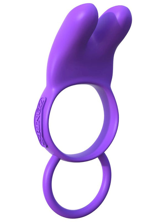 Pipedream Fantasy C-Ringz Twin Teazer Rabbit Cock Ring - Vibrating Cock Rings