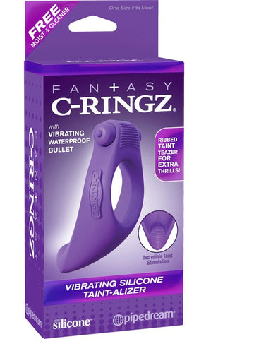 Pipedream Fantasy C-Ringz Vibrating Silicone Taint Alizer - Vibrating Cock Rings
