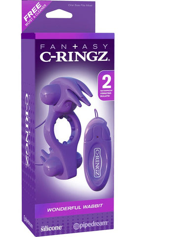 Pipedream Fantasy C-Ringz Wonderful Wabbit Cock Ring - Vibrating Cock Rings