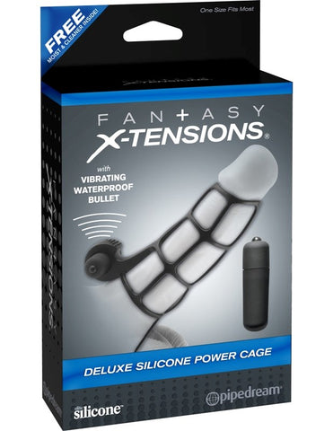 Fantasy X-Tensions Deluxe Silicone Power Cock Cage - Pumps, Extenders and Sleeves