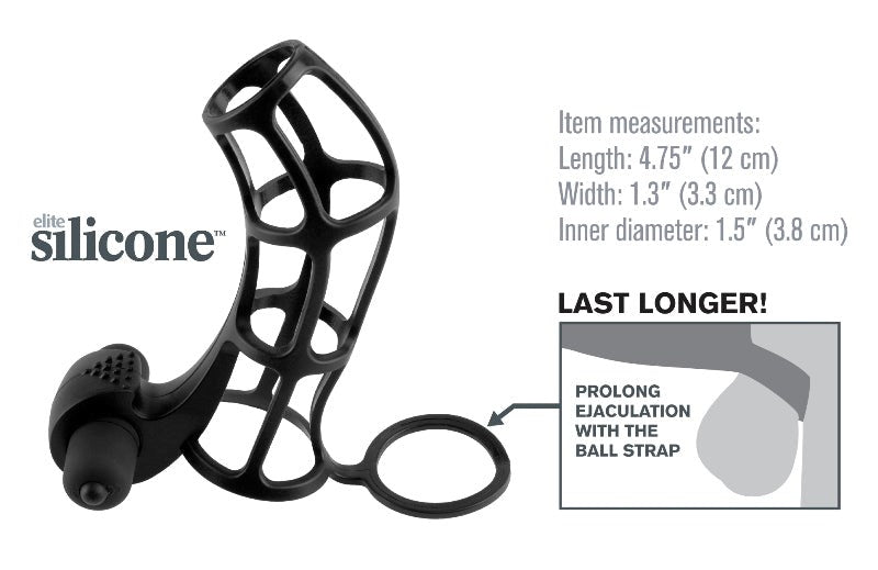 Fantasy X-Tensions Deluxe Silicone Power Cock Cage - Pumps, Extenders and Sleeves