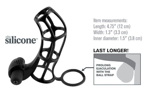 Fantasy X-Tensions Deluxe Silicone Power Cock Cage - Pumps, Extenders and Sleeves