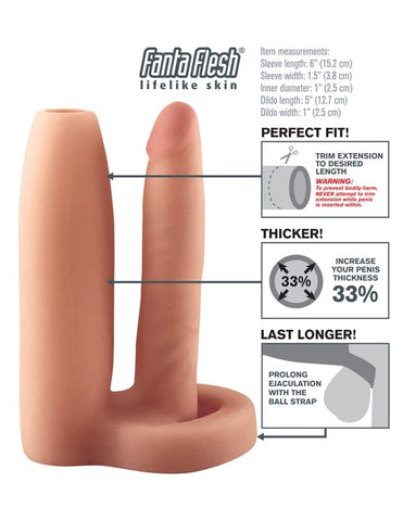Fantasy X-Tensions Double Trouble Cock Girth Gainer - Pumps, Extenders and Sleeves