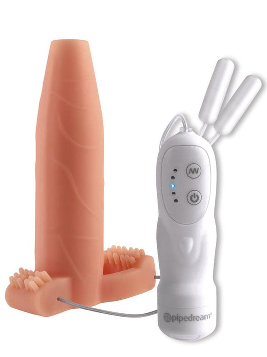 Fantasy X-Tensions Real Feel Twin Teazer Penis Extension - Pumps, Extenders and Sleeves