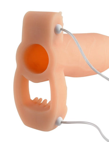 Fantasy X-Tensions Real Feel Twin Teazer Penis Extension - Pumps, Extenders and Sleeves