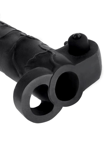 Fantasy X-Tensions Vibrating Real Feel 2 Inch Cock Extension - Pumps, Extenders and Sleeves