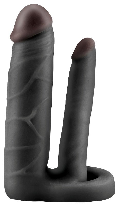 Fantasy X-Tensions Double Trouble Penis Extension Black - Pumps, Extenders and Sleeves
