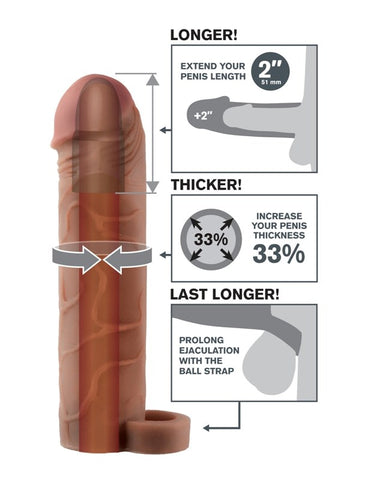 Fantasy X-Tensions Perfect 2 inch Extension With Ball Strap - Pumps, Extenders and Sleeves