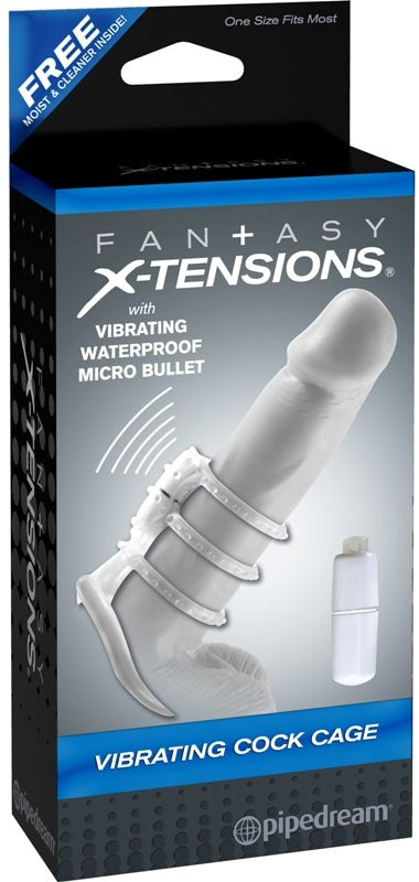 Fantasy X-Tensions Vibrating Mens Cock Cage - Pumps, Extenders and Sleeves