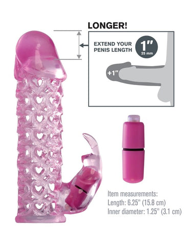 Fantasy X-Tensions Vibrating Couples Cock Cage Pink - Pumps, Extenders and Sleeves