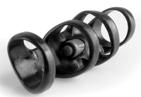 Fantasy X-Tensions Vibrating Power Mens Cock Cage - Pumps, Extenders and Sleeves