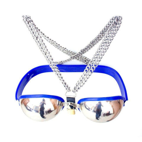 Female Stainless Steel Bra Chastity - Male Chastity