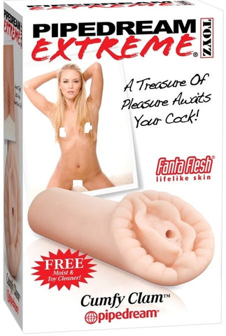 Pipedream Fetish Fantasy Extreme Cumfy Clam Male Masturbator - Masturbators and Strokers