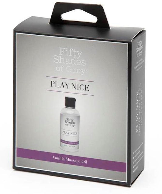 Fifty Shades of Grey Play Nice Vanilla Massage Oil 90ml - Lubricants and Lotions