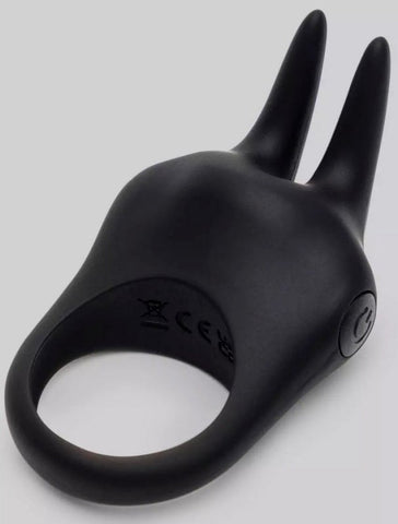 Fifty Shades Delightful Rabbit Ears Couple's Cock Ring - Cock Rings