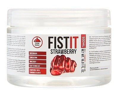 Fist-It Anal Lube Strawberry Extra Thick 500ml - Water Based Lubes