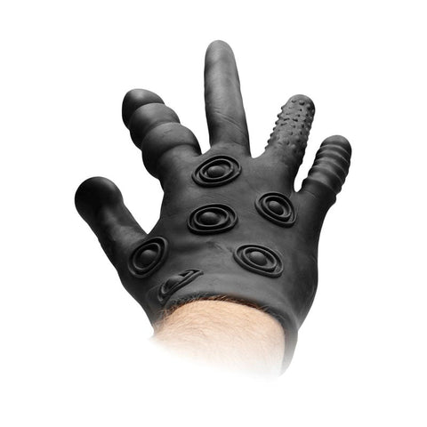 FIST-IT Silicone Stimulation Glove - Black - Anal Lubes