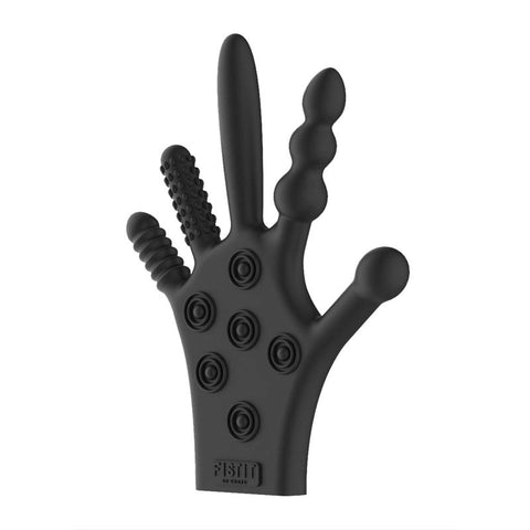 FIST-IT Silicone Stimulation Glove - Black - Anal Lubes