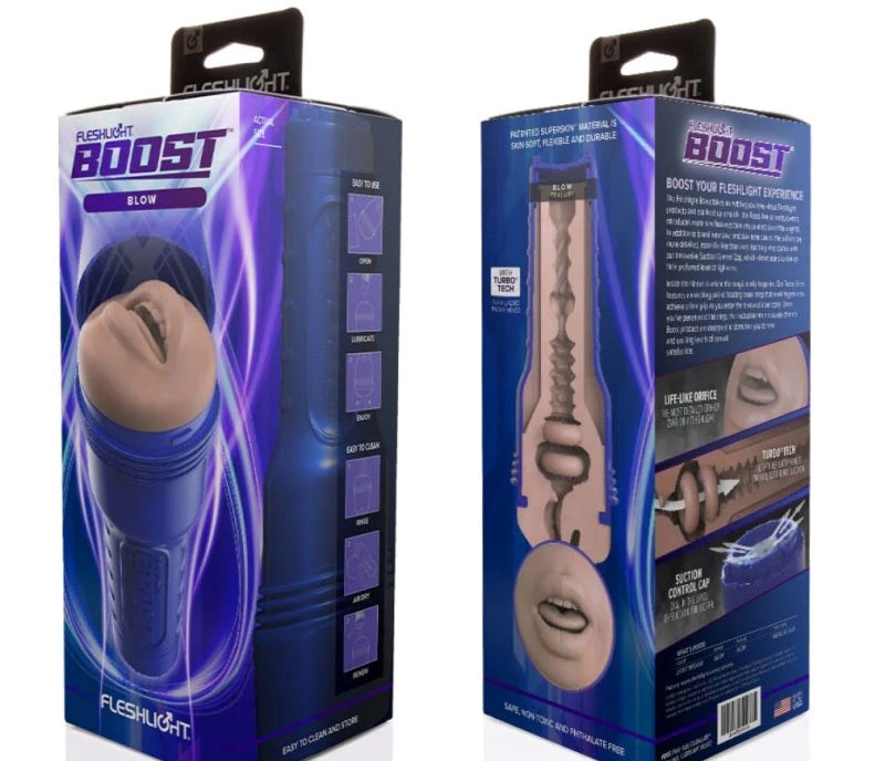 Fleshlight Boost Blow Realistic Blowjobs Stroker - Fleshlight Male Masturbators