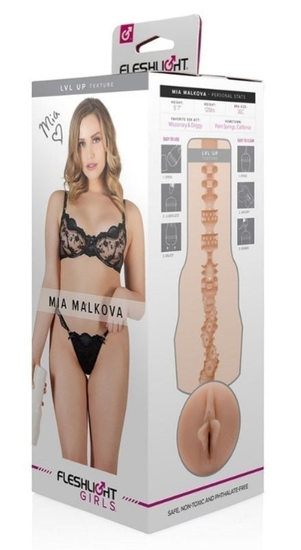 Fleshlight Girls Mia Malkova Lvl Up Mens Masturbator Sleeve - Fleshlight Male Masturbators
