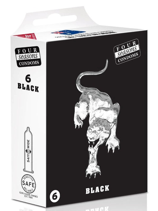 Four Seasons Black 6 pack - Condoms