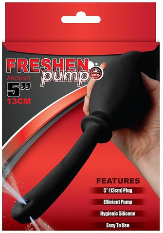Freshen Pump Black 13cm Douche - Anal Cleansing