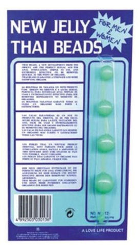 Glow in the Dark Anal Pleasure Thai Beads - Butt Plugs