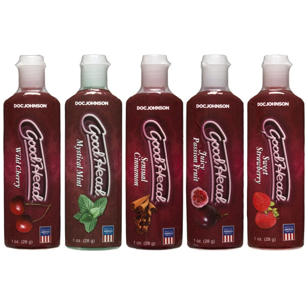 Doc Johnson Good Head Oral Delight Adult Lubricant 5 Pack - Delay and Excite Sprays
