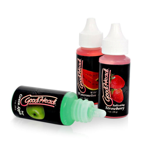 Doc Johnson Good Head Tingle Drops Anal Lube 3 Pack - Delay and Excite Sprays
