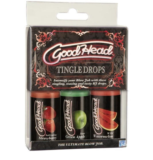 GoodHead Tingle Drops - 3-Pack - Water Based Lubes