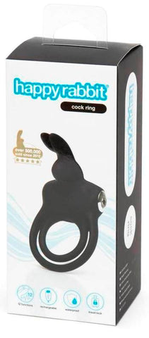 Happy Rabbit Stimulating Rechargeable Rabbit Cock Ring - Cock Rings
