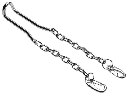 Master Series Hitch Metal Ball Stretcher - Durable Chains for Intense Play - Cock Rings