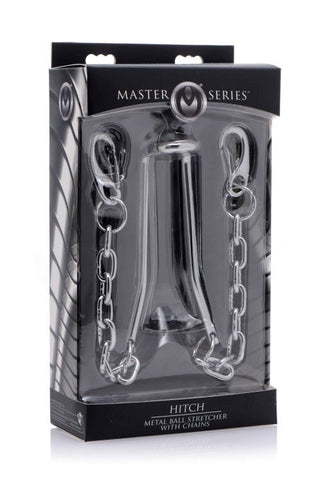 Master Series Hitch Metal Ball Stretcher - Durable Chains for Intense Play - Cock Rings