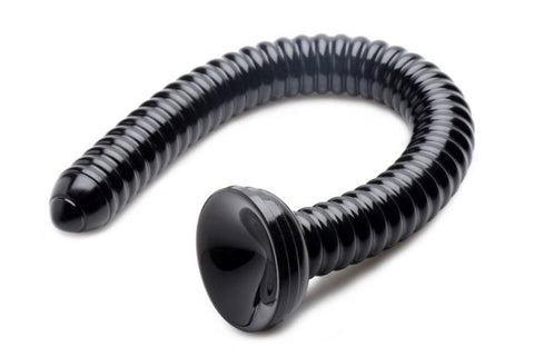 Hosed 19 Inch Ribbed Anal Snake - Anal Cleansing