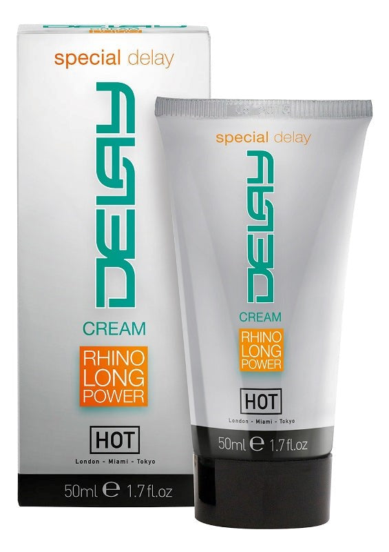 Hot Delay Cream 50ml - - Delay and Excite Sprays