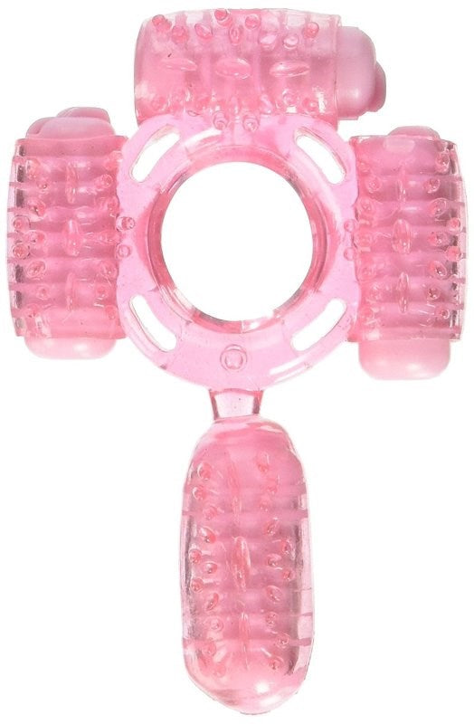 Humm Dinger Super Quad Ring Pink - Cock Rings