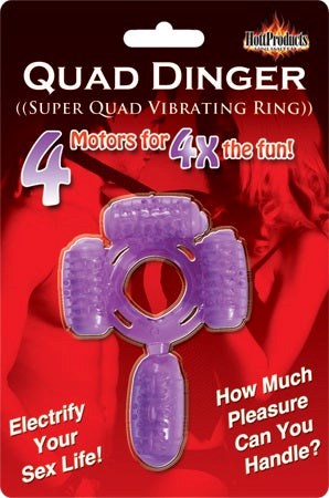 Humm Dinger Super Quad Ring Pink - Cock Rings