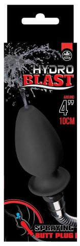 Hydro Blast 4 Inch Silicone Anal Cleansing Douche Black - Anal Cleansing
