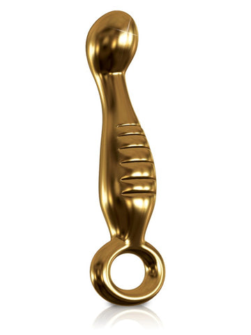Pipedream Icicles Gold Edition G04 Glass Dildo - Anal Dildos