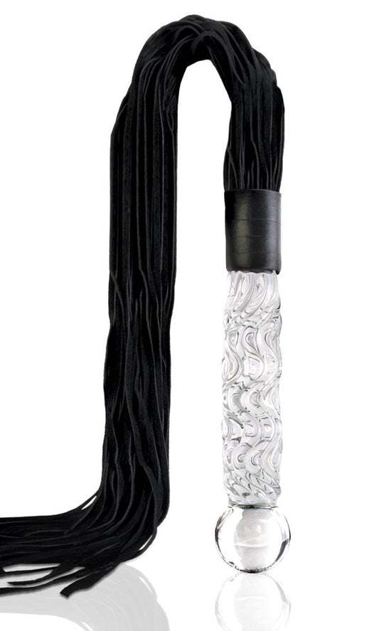 Pipedream Icicles No 38 Hand Blown Glass Whip - Anal Dildos