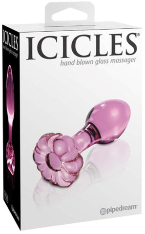 Pipedream Icicles No 48 Glass Butt Plug Massager - Prostate Toys