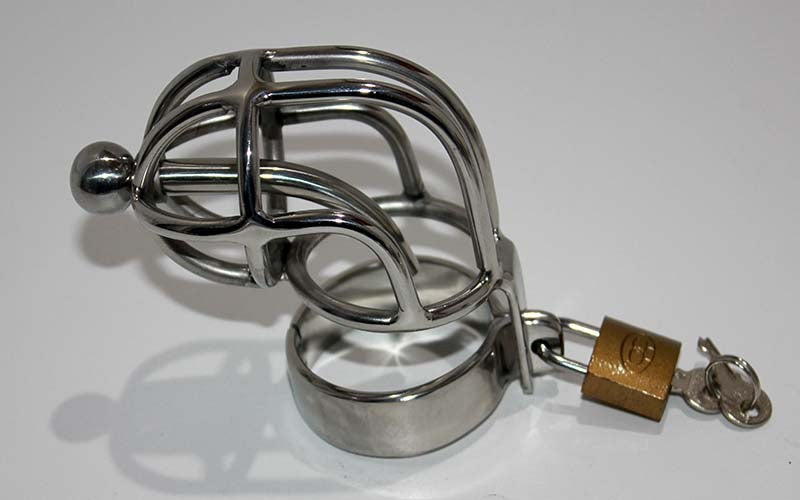 Impaler Chastity Cage Male Chastity Devise With Plug - - Male Chastity