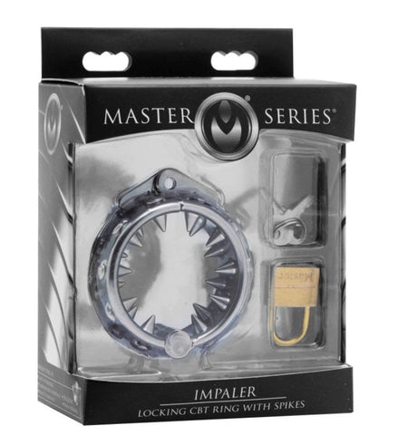 Impaler Locking CBT Ring with Spikes - Cock Rings