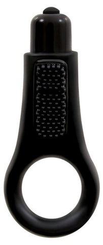 Jelly Rancher Couples Vibrating Play Ring Black - Vibrating Cock Rings