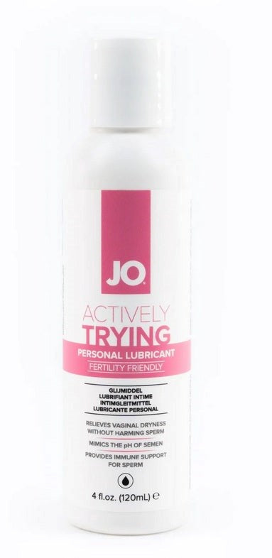 Jo Actively Trying Lubricant 4 Oz / 120 Ml (T) - Water Based Lubes
