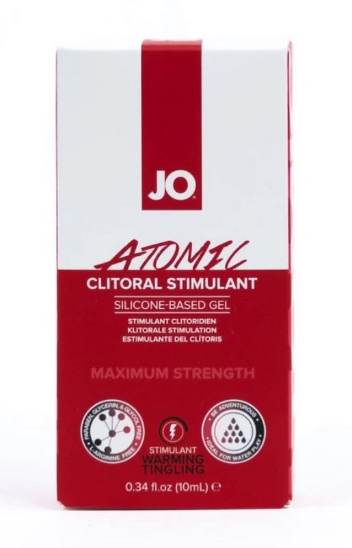 JO Clitoral Gel - Atomic 0.34 Oz / 10 ml - Silicone Based Lubes