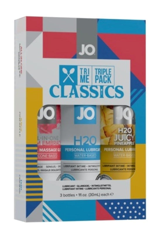 JO Tri Me Triple Pack Classics - Water Based Lubes