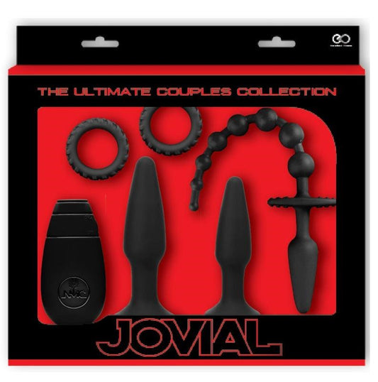 Jovial 5 Piece Anal Kit With Vibrating Butt Plug - Butt Plugs
