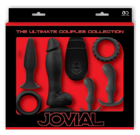 Jovial 6 Piece Anal Kit with Vibrating Butt Plug - Butt Plugs