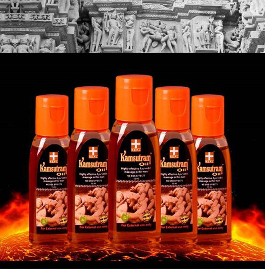 Kamsutram - Natural Aphrodisiac Oil for Stronger Erections - Massage Oils and Lubricants